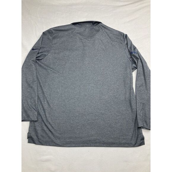 Nike Dri Fit Gray Long Sleeve Quarter Zip Performance Wicking Sweater Mens XXL - Picture 7 of 11